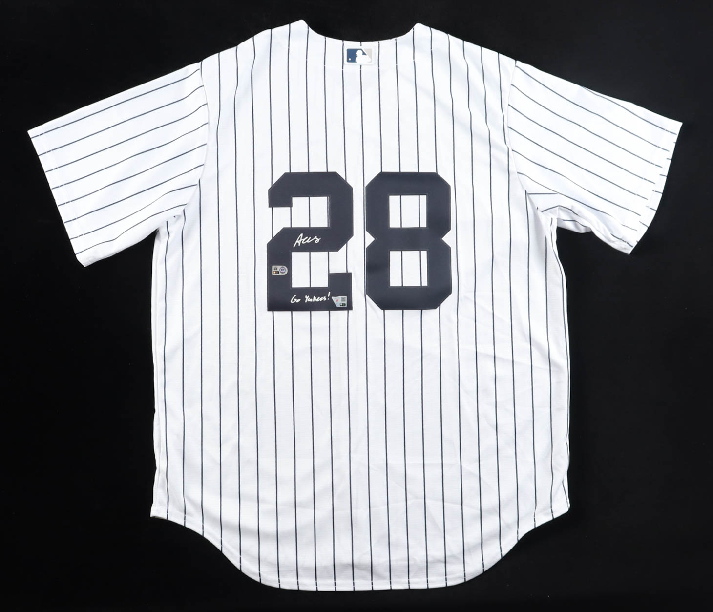 Austin Wells Signed Yankees Nike Authentic Jersey "Go Yankees!" (Fanatics & MLB) at PristineAuction.com Austin Wells Signed Yankees Nike Authentic Jersey "Go Yankees!" (Fanatics & MLB) at PristineAuction.com