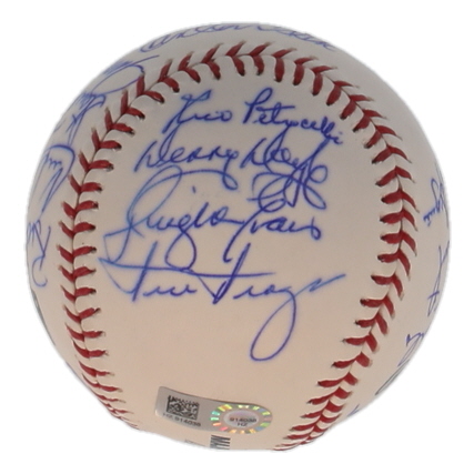 Red Sox OML Baseball Signed by (17) with Carlton Fisk, Jim Rice, Rico Petrocelli, Fred Lynn (Fanatics & MLB) at PristineAuction.com Red Sox OML Baseball Signed by (17) with Carlton Fisk, Jim Rice, Rico Petrocelli, Fred Lynn (Fanatics & MLB) at PristineAuction.com
