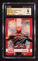 Ray Chase Signed 2020-21 Upper Deck Marvel Annual #23 Cyclops (CGC 9 | Auto 8) at PristineAuction.com