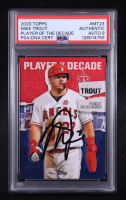 Mike Trout Signed 2020 Topps Player Of The Decade #MT-23 (PSA | Autograph Graded PSA 9) at PristineAuction.com