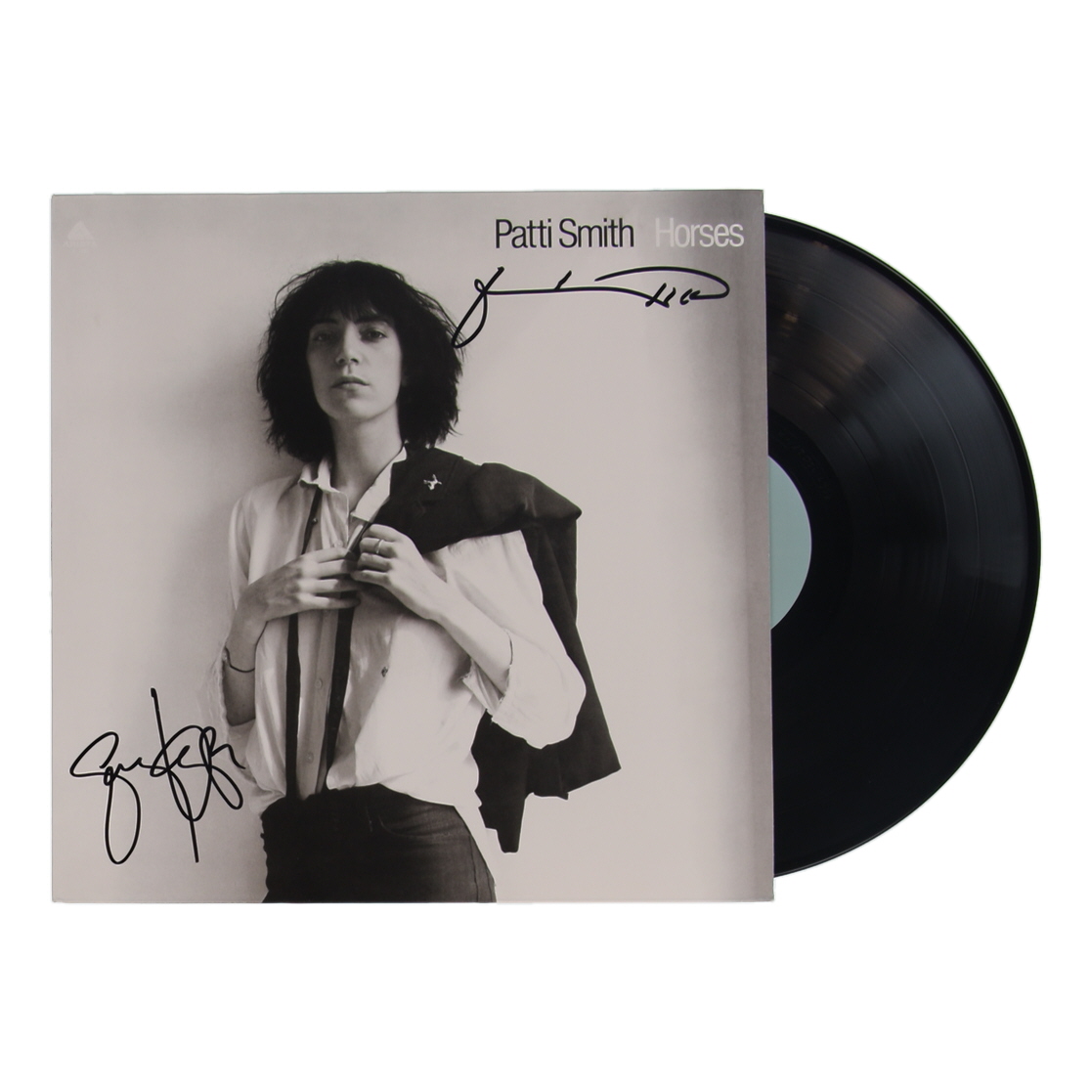 Patti Smith & Lenny Kaye Signed "Horses" Vinyl Record Album (Beckett) at PristineAuction.com Patti Smith & Lenny Kaye Signed "Horses" Vinyl Record Album (Beckett) at PristineAuction.com