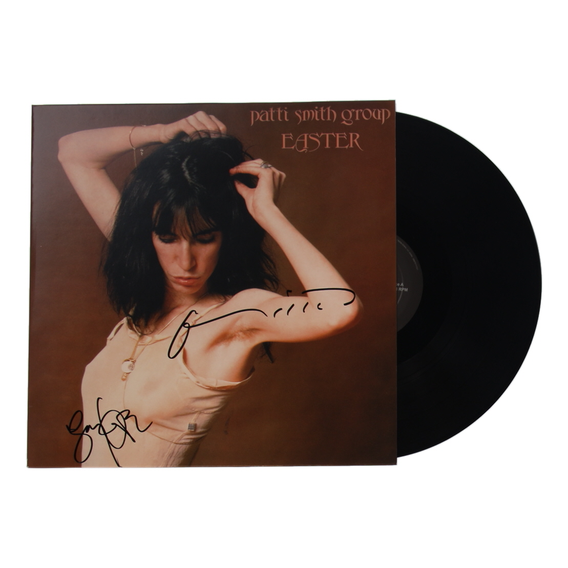 Patti Smith & Lenny Kaye Signed Patti Smith Group "Easter" Vinyl Record Album (Beckett) at PristineAuction.com Patti Smith & Lenny Kaye Signed Patti Smith Group "Easter" Vinyl Record Album (Beckett) at PristineAuction.com