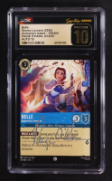 Paige O'Hara Signed 2025 Disney Lorcana TCG Archazia's Island #159 Belle - Apprentice Inventor (CGC 10 | Pristine Black Label | Auto 10) at PristineAuction.com