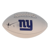 Malik Nabers Signed Giants Logo Football (Fanatics) at PristineAuction.com