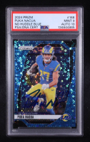 Puka Nacua Signed 2024 Panini Prizm No Huddle Blue #168 #59/99 (PSA 9 | Autograph Graded PSA 10) at PristineAuction.com