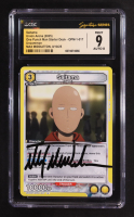 Max Middleton Signed 2025 Union Arena TCG One Punch Man Starter Deck #UE06STOPM1017 Saitama (CGC 9 | Auto 8) at PristineAuction.com