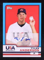 Tyler Anderson 2010 Topps Chrome USA Baseball Autographs #USA1 RC at PristineAuction.com