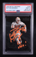 Peyton Manning Signed 1998 Metal Universe Inscribed "Go Vols !" #189 RC (PSA 9 | Autograph Graded PSA 10) at PristineAuction.com