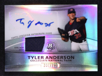Tyler Anderson 2010 Bowman Platinum Relic Autographs Refractors #TA #337/740 RC at PristineAuction.com