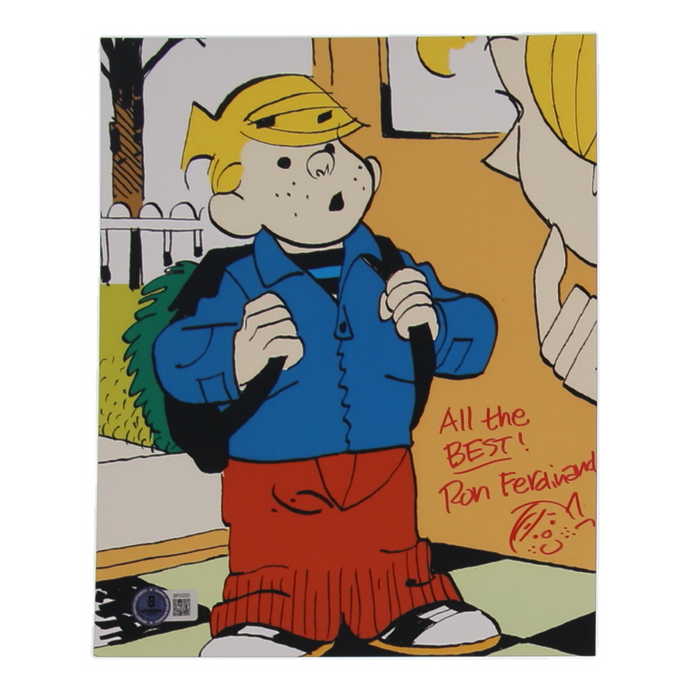 Ron Ferdinand Signed "Dennis the Menace" 8x10 Photo Inscribed "All the Best!" with Hand-Drawn Sketch (Beckett) at PristineAuction.com Ron Ferdinand Signed "Dennis the Menace" 8x10 Photo Inscribed "All the Best!" with Hand-Drawn Sketch (Beckett) at PristineAuction.com