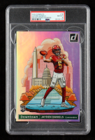 Jayden Daniels 2024 Donruss Downtown Oversize #16 RC (PSA 8) at PristineAuction.com