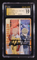 Max Middleton Signed 2025 Union Arena TCG One Punch Man Starter Deck Action Points #UE06STOPM1AP01 Action Point (Saitama/Genos) (CGC 10 | Auto 8) at PristineAuction.com