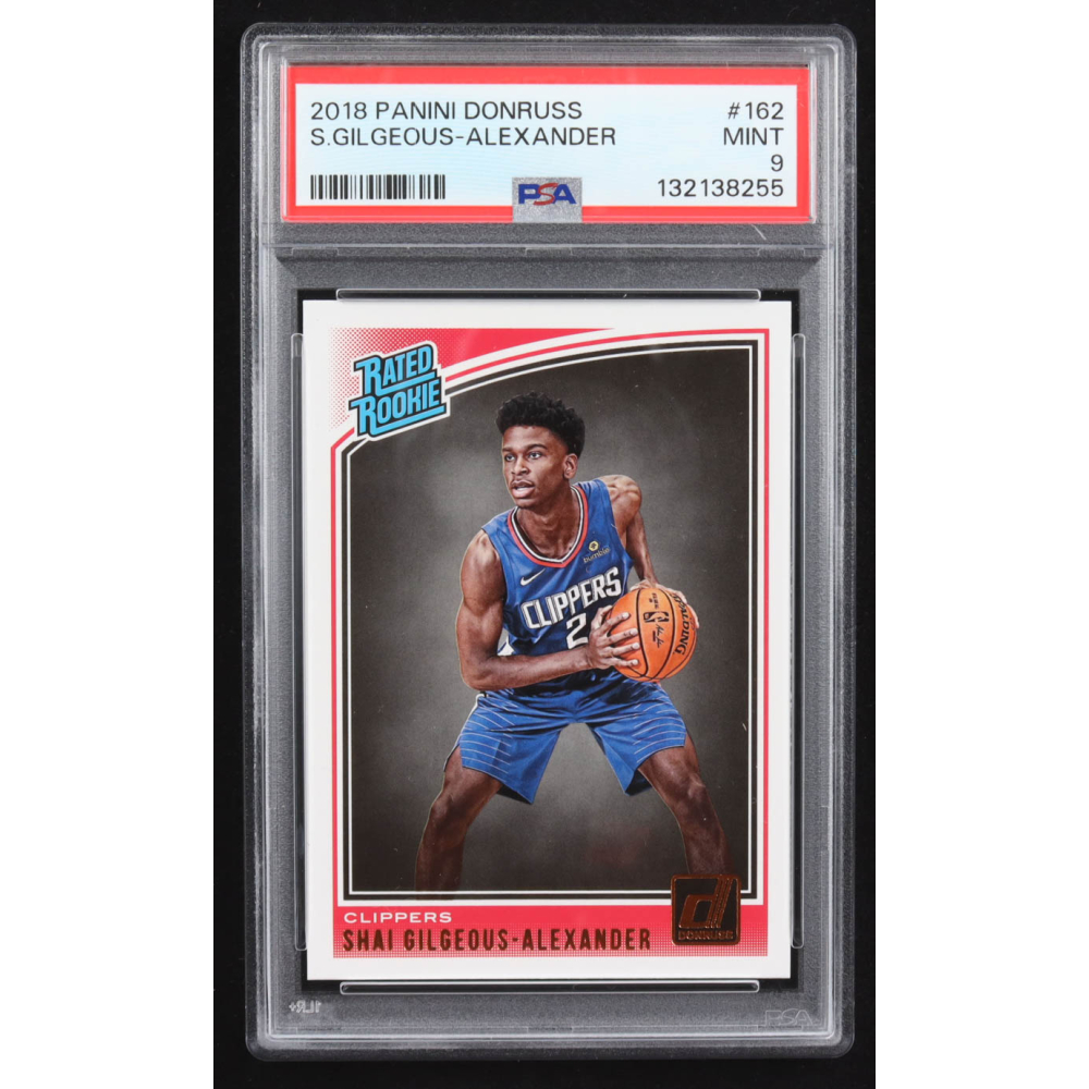 Shai Gilgeous-Alexander 2018-19 Donruss #162 RR RC (PSA 9) at PristineAuction.com