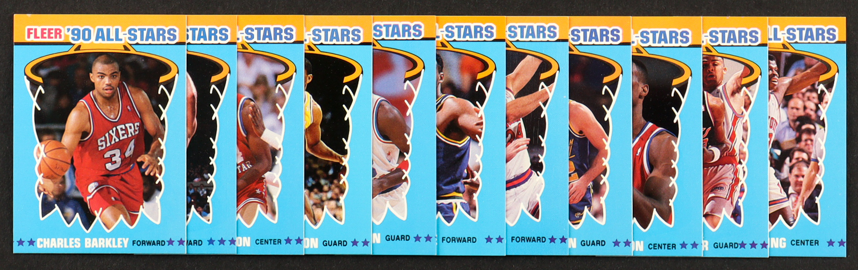 1990-91 Fleer All-Stars Complete Set of (12) Basketball Cards with Larry Bird #2. Magic Johnson #4, David Robinson #10 & Michael Jordan #5 at PristineAuction.com 1990-91 Fleer All-Stars Complete Set of (12) Basketball Cards with Larry Bird #2. Magic Johnson #4, David Robinson #10 & Michael Jordan #5 at PristineAuction.com