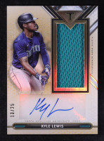 Kyle Lewis 2021 Topps Triple Threads Single Jumbo Relic Autographs Gold #ASJRKL #13/25 at PristineAuction.com