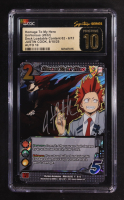 Justin Cook Signed 2022 UniVersus My Hero Academia Crimson Rampage DLC #6 Homage To My Hero (CGC 10 | Pristine Black Label | Auto 10) at PristineAuction.com