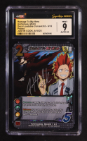 Justin Cook Signed 2022 UniVersus My Hero Academia Crimson Rampage DLC #6 Homage To My Hero (CGC 9 | Auto 10) at PristineAuction.com