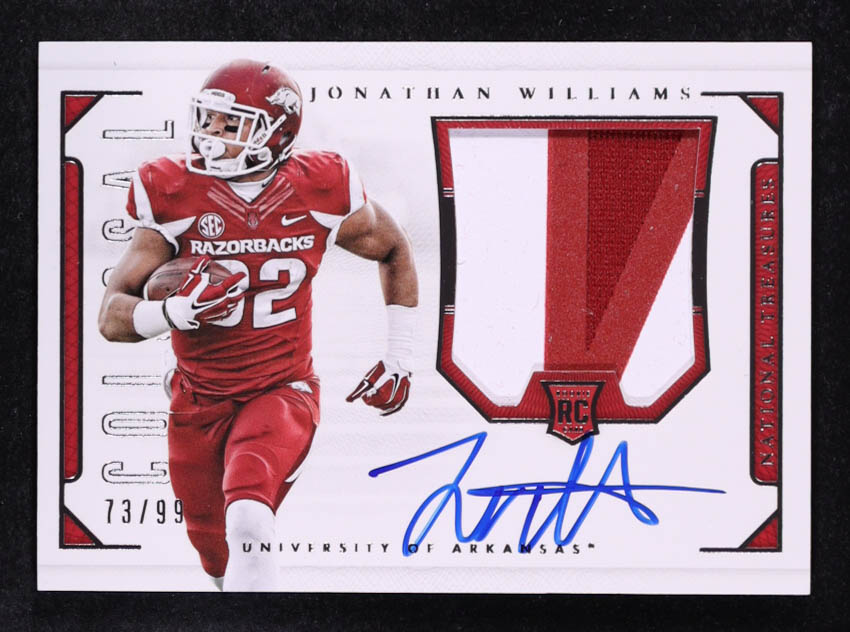 Jonathan Williams 2016 Panini National Treasures Collegiate Colossal Signature Materials #232 #73/99 RC at PristineAuction.com Jonathan Williams 2016 Panini National Treasures Collegiate Colossal Signature Materials #232 #73/99 RC at PristineAuction.com