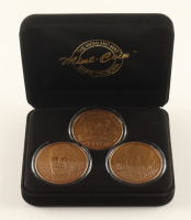 1998 LE Broncos Super Bowl XXXIII Champs Highland Mint Set of (3) Bronze Coins at PristineAuction.com