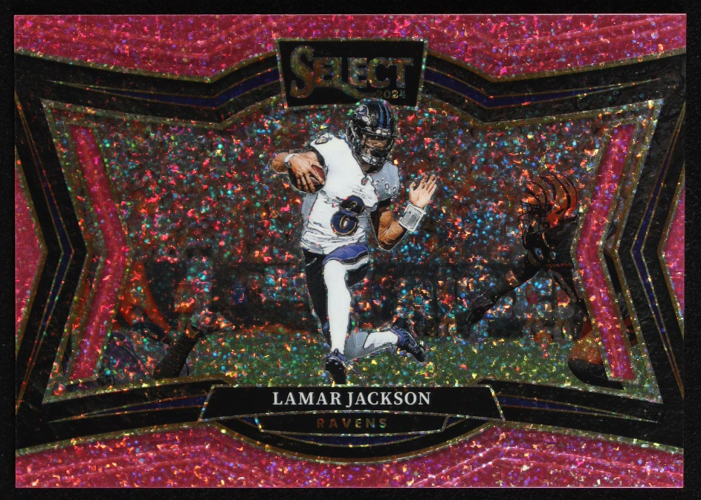 Lamar Jackson 2024 Select Prizm Pink Glitter #467 #10/15