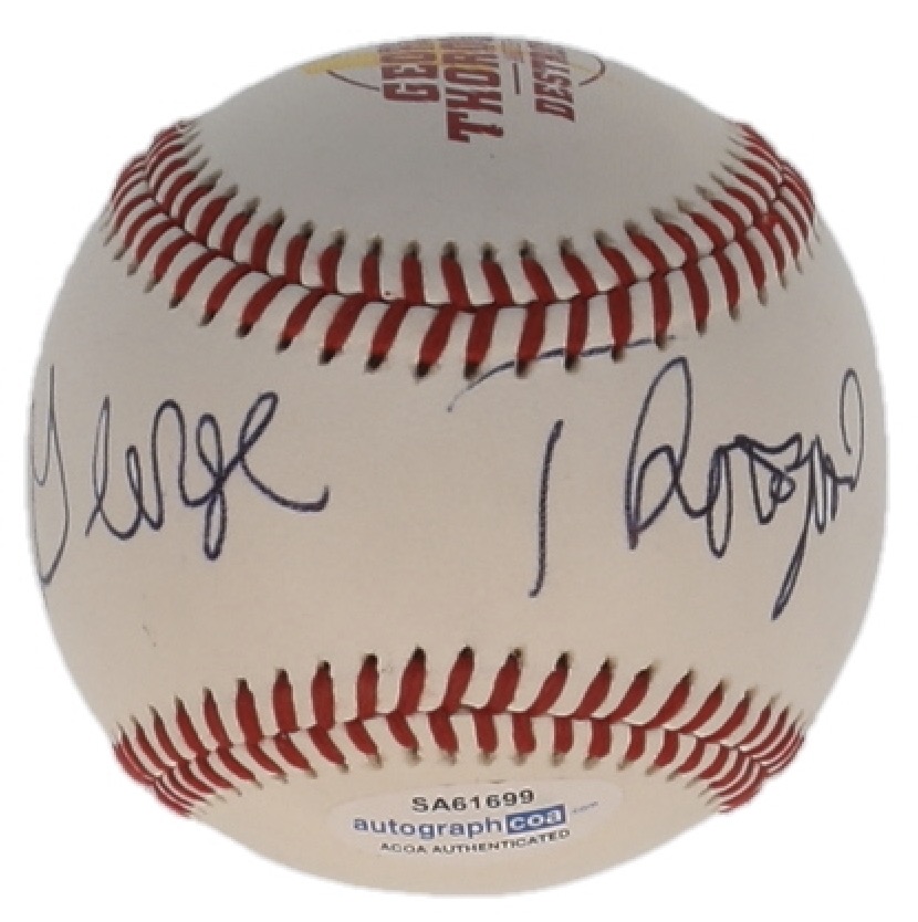 George Thorogood Signed OL Baseball (ACOA) at PristineAuction.com George Thorogood Signed OL Baseball (ACOA) at PristineAuction.com