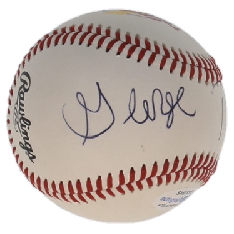 George Thorogood Signed OL Baseball (ACOA) at PristineAuction.com George Thorogood Signed OL Baseball (ACOA) at PristineAuction.com
