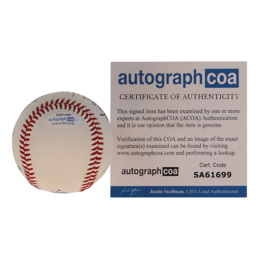 George Thorogood Signed OL Baseball (ACOA) at PristineAuction.com George Thorogood Signed OL Baseball (ACOA) at PristineAuction.com