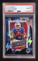 Keon Coleman 2024 Panini Mosaic Storm Silver #15 RC (PSA 10) at PristineAuction.com