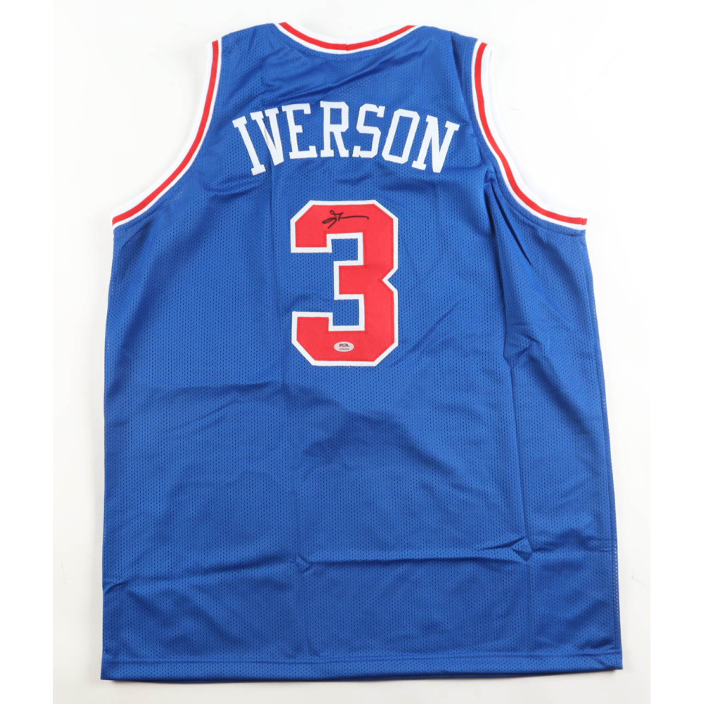 Allen Iverson Signed Jersey (PSA) at PristineAuction.com