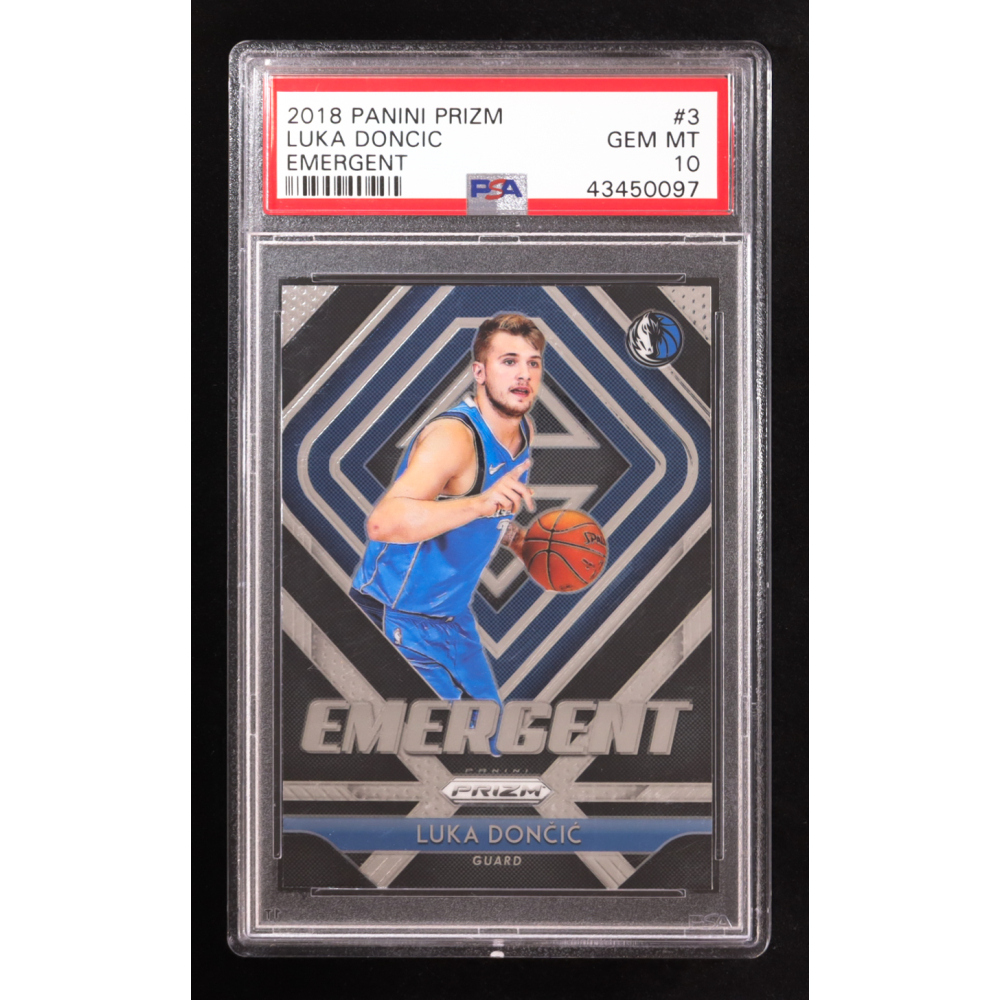 Luka Doncic 2018-19 Panini Prizm Emergent #3 RC (PSA 10) at PristineAuction.com