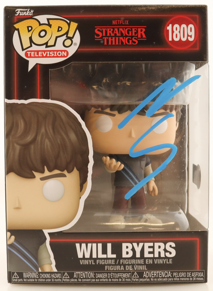 Noah Schnapp Signed "Stranger Things" #1809 Will Byers (Hivemind) Funko Pop! Vinyl Figure (Beckett) at PristineAuction.com Noah Schnapp Signed "Stranger Things" #1809 Will Byers (Hivemind) Funko Pop! Vinyl Figure (Beckett) at PristineAuction.com