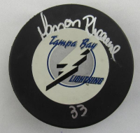 Manon Rheaume Signed Lightning Hockey Puck (JSA) at PristineAuction.com