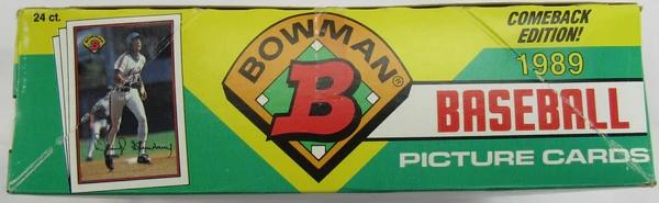 1989 Bowman Baseball Wax Box Rack Box 24 ct at PristineAuction.com 1989 Bowman Baseball Wax Box Rack Box 24 ct at PristineAuction.com