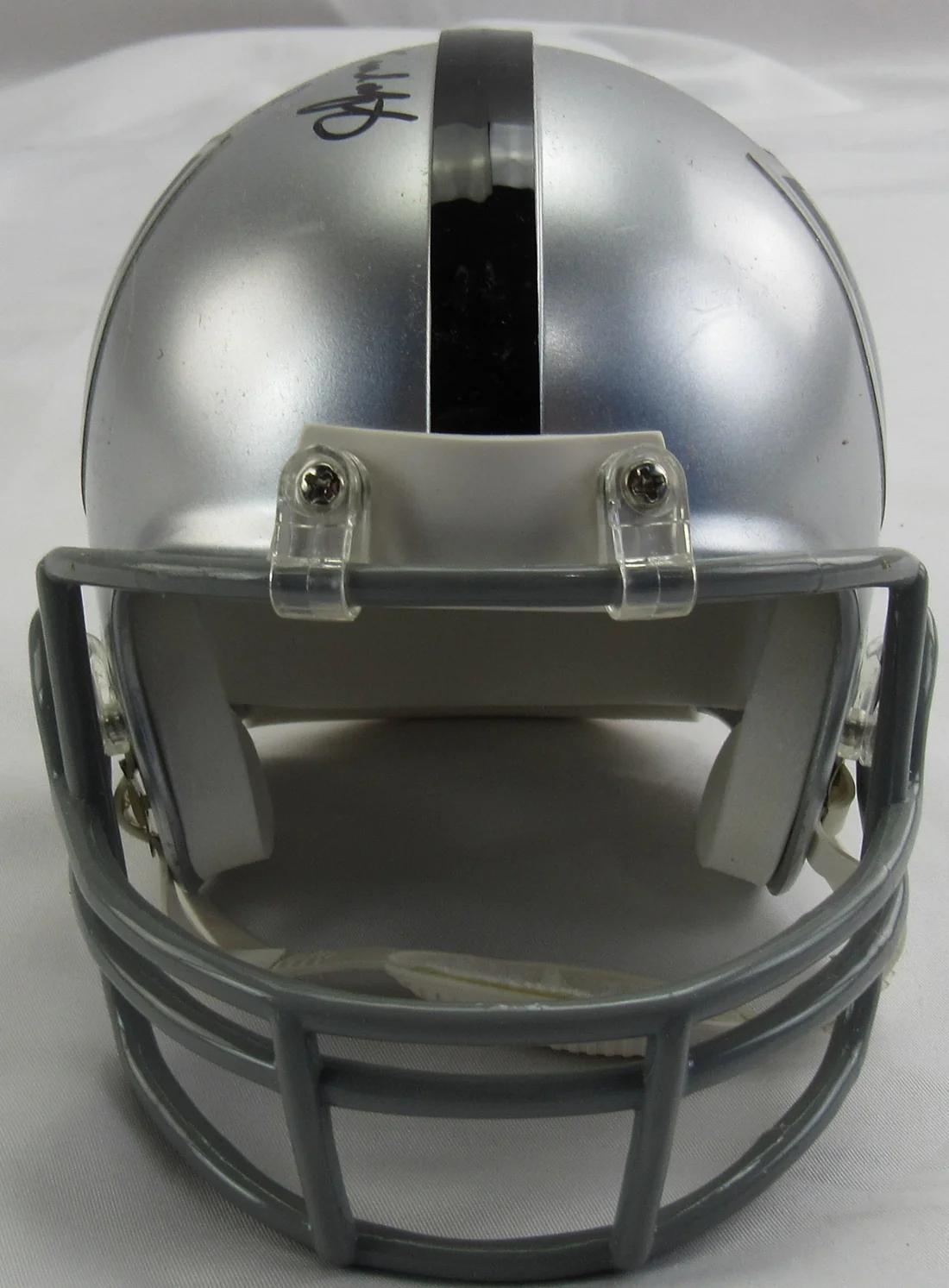 Fred Bilentenkoff Signed Raiders Mini Helmet Inscribed "HOF 88" (JSA) at PristineAuction.com Fred Bilentenkoff Signed Raiders Mini Helmet Inscribed "HOF 88" (JSA) at PristineAuction.com