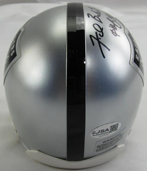 Fred Bilentenkoff Signed Raiders Mini Helmet Inscribed "HOF 88" (JSA) at PristineAuction.com Fred Bilentenkoff Signed Raiders Mini Helmet Inscribed "HOF 88" (JSA) at PristineAuction.com