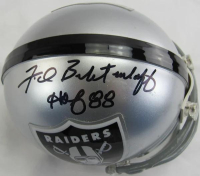 Fred Bilentenkoff Signed Raiders Mini Helmet Inscribed "HOF 88" (JSA) at PristineAuction.com