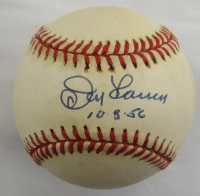 Don Larsen Signed OAL Baseball Inscribed "10-8-56" (JSA) at PristineAuction.com