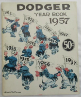 Dodgers 1957 Yearbook Magazine at PristineAuction.com