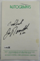 Joe Namath Signed "Joe Namath Football Camp" Pamphlet Inscribed "Good Luck" & "x12" (JSA) at PristineAuction.com
