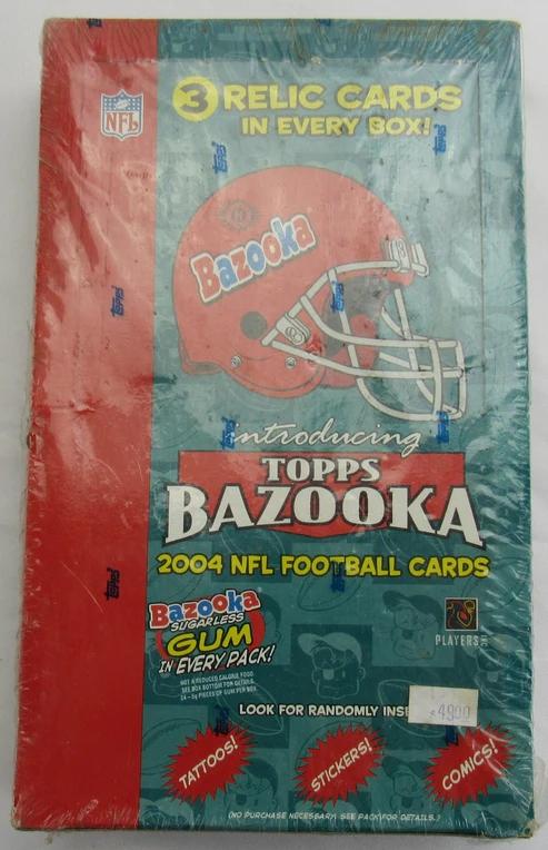 2004 Topps Bazooka Football Wax Box at PristineAuction.com 2004 Topps Bazooka Football Wax Box at PristineAuction.com