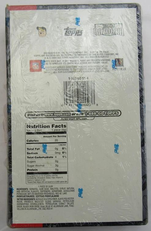 2004 Topps Bazooka Football Wax Box at PristineAuction.com 2004 Topps Bazooka Football Wax Box at PristineAuction.com