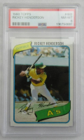 Rickey Henderson 1980 Topps #482 (PSA 8) at PristineAuction.com