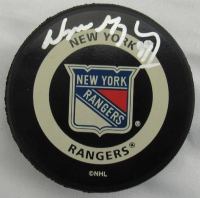 Wayne Gretzky Signed Rangers Hockey Puck (UDA) at PristineAuction.com