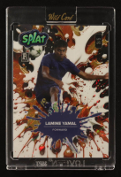 Lamine Yamal 2024 Wild Card Splat Background 2 Orange Oil Spill #LY5 #3/5 RC at PristineAuction.com