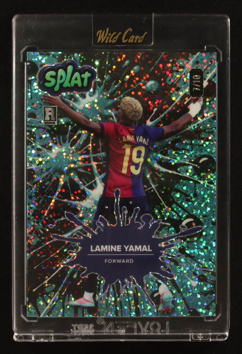 Lamine Yamal 2024 Wild Card Splat Background 1 Teal Sparkle #LY5 #07/10 RC at PristineAuction.com Lamine Yamal 2024 Wild Card Splat Background 1 Teal Sparkle #LY5 #07/10 RC at PristineAuction.com