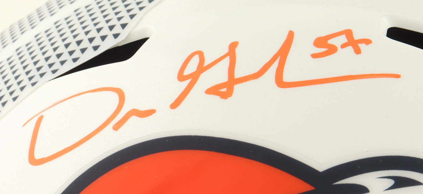Dre Greenlaw Signed Broncos Full-Size Speed Helmet (Beckett) at PristineAuction.com Dre Greenlaw Signed Broncos Full-Size Speed Helmet (Beckett) at PristineAuction.com