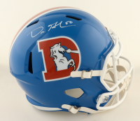 Dre Greenlaw Signed Broncos Full-Size Speed Helmet (Beckett) at PristineAuction.com