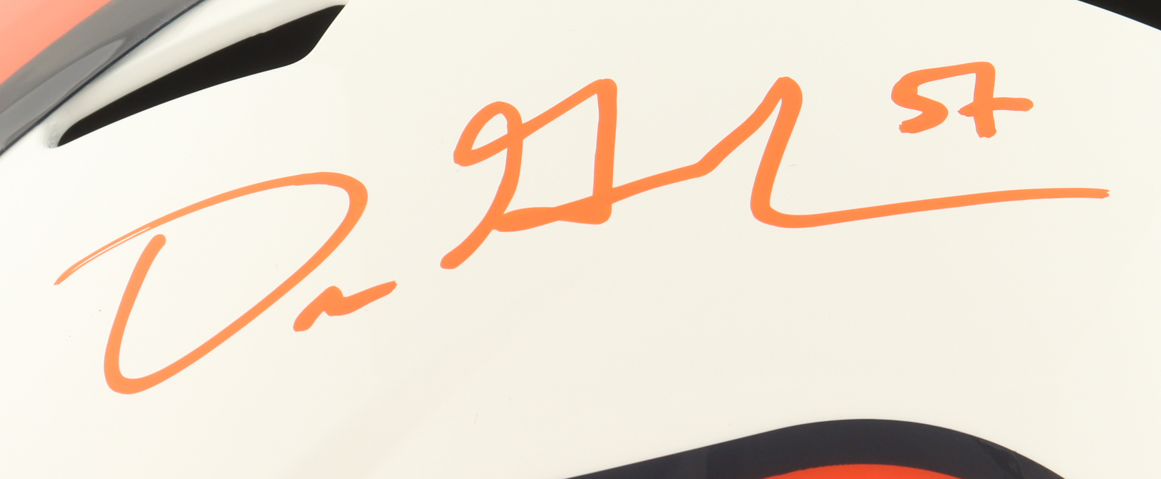 Dre Greenlaw Signed Broncos Full-Size Speed Helmet (Beckett) at PristineAuction.com Dre Greenlaw Signed Broncos Full-Size Speed Helmet (Beckett) at PristineAuction.com