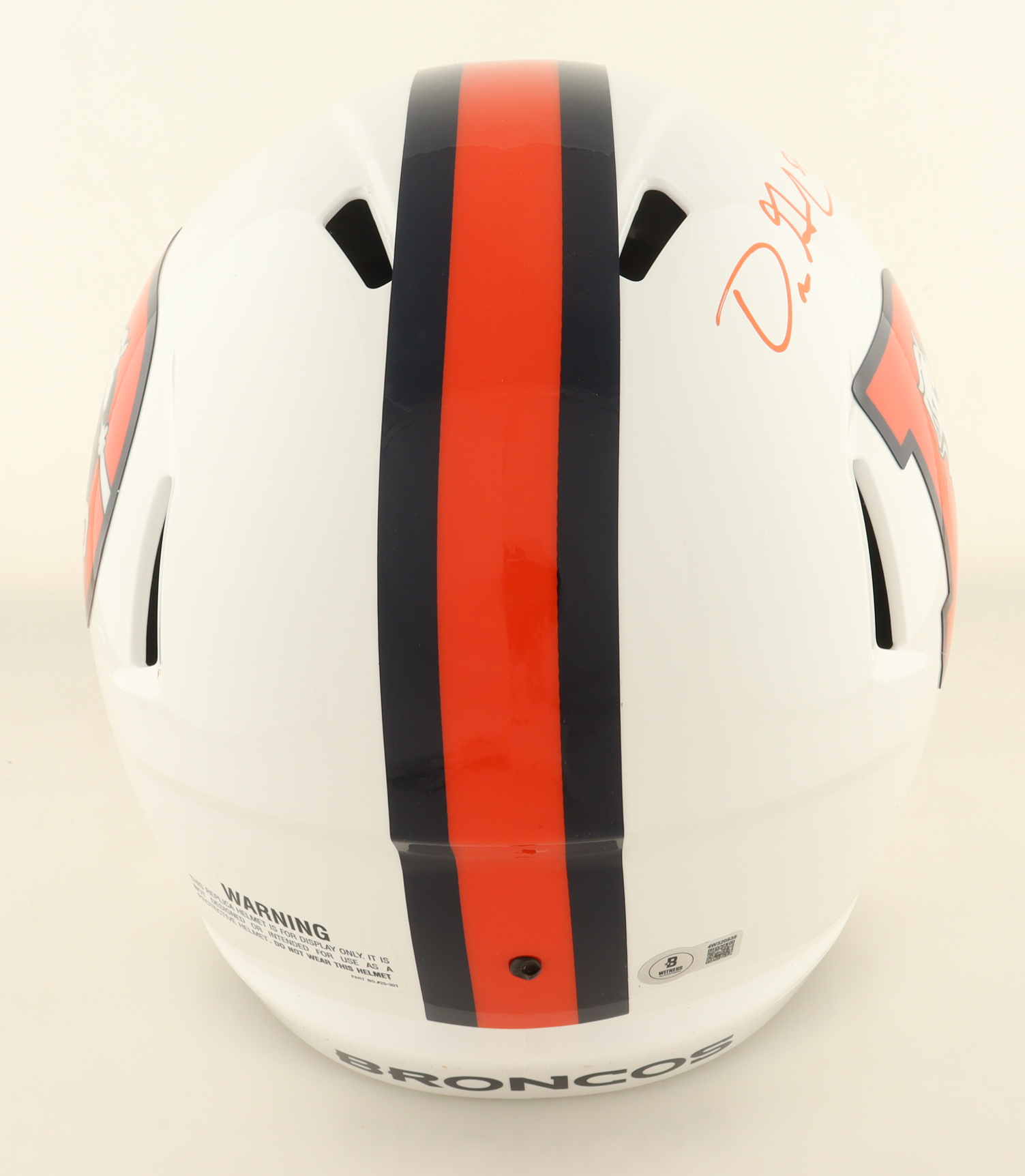 Dre Greenlaw Signed Broncos Full-Size Speed Helmet (Beckett) at PristineAuction.com Dre Greenlaw Signed Broncos Full-Size Speed Helmet (Beckett) at PristineAuction.com