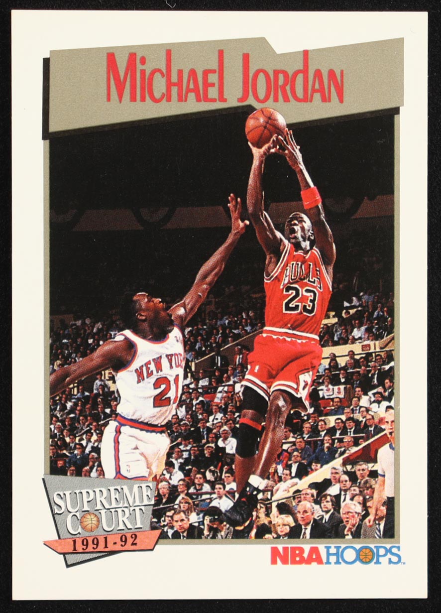 Michael Jordan 1991-92 Hoops #455 SC at PristineAuction.com Michael Jordan 1991-92 Hoops #455 SC at PristineAuction.com
